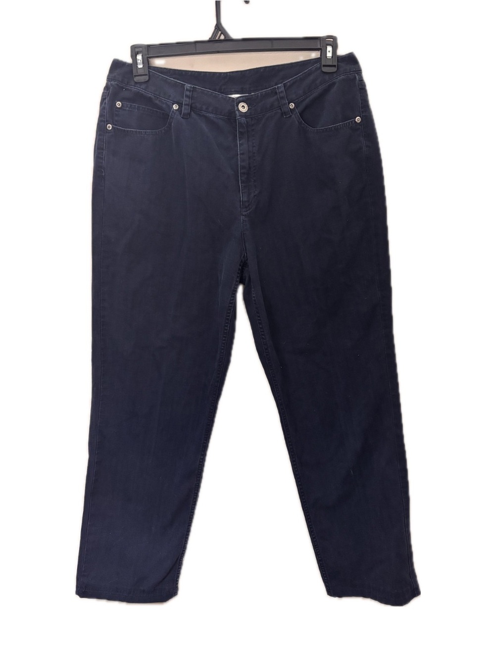 Liz Claiborne Lizwear Jeans Size 14 Dark Wash 100% Cotton Classic Fit
